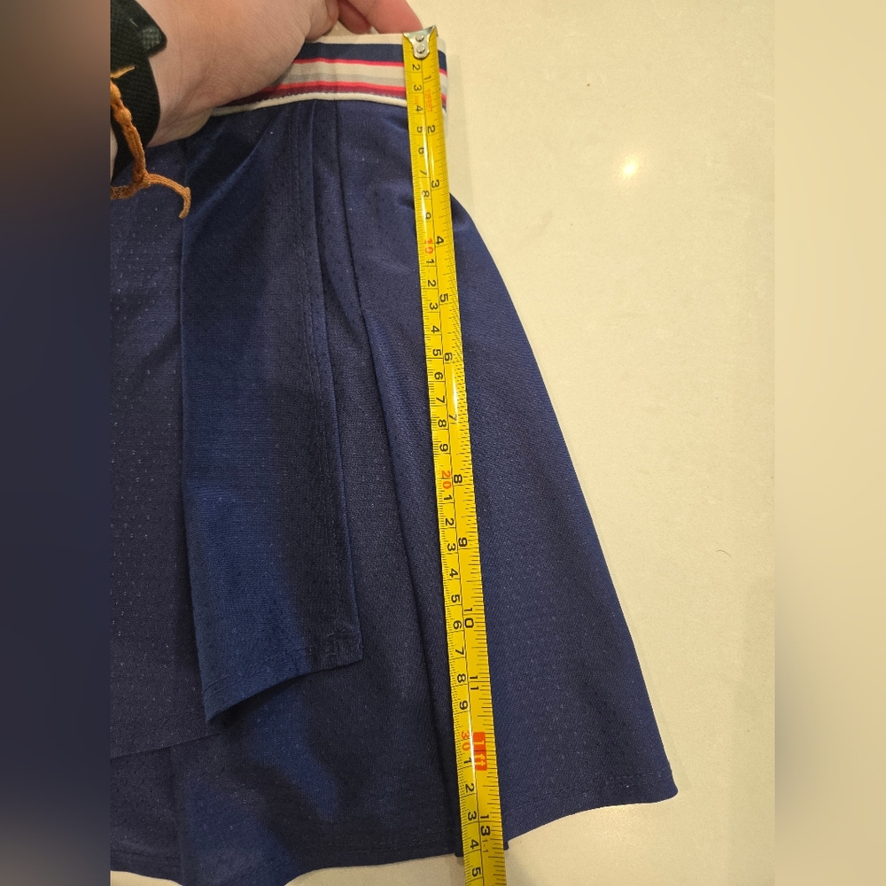 Lucky in Love Navy Skirt with Striped Waistband - Picture 12 of 12